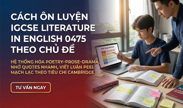 Cách ôn luyện IGCSE Literature in English 0475 theo chủ đề để viết luận PEEL hiệu quả