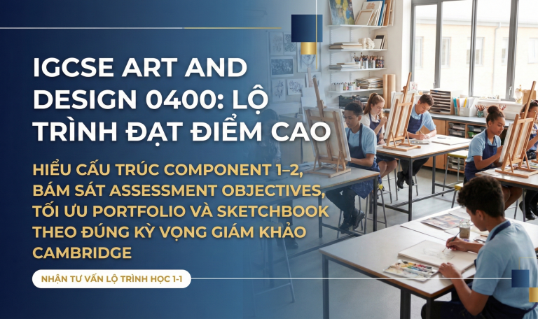 IGCSE Art and Design 0400: Hướng Dẫn A-Z Từ Coursework Đến ESA Đạt Điểm Cao