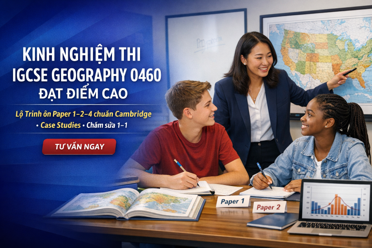 Kinh nghiệm thi IGCSE Geography 0460 đạt điểm cao: Bí quyết tránh lỗi mất điểm và tăng tốc về đích