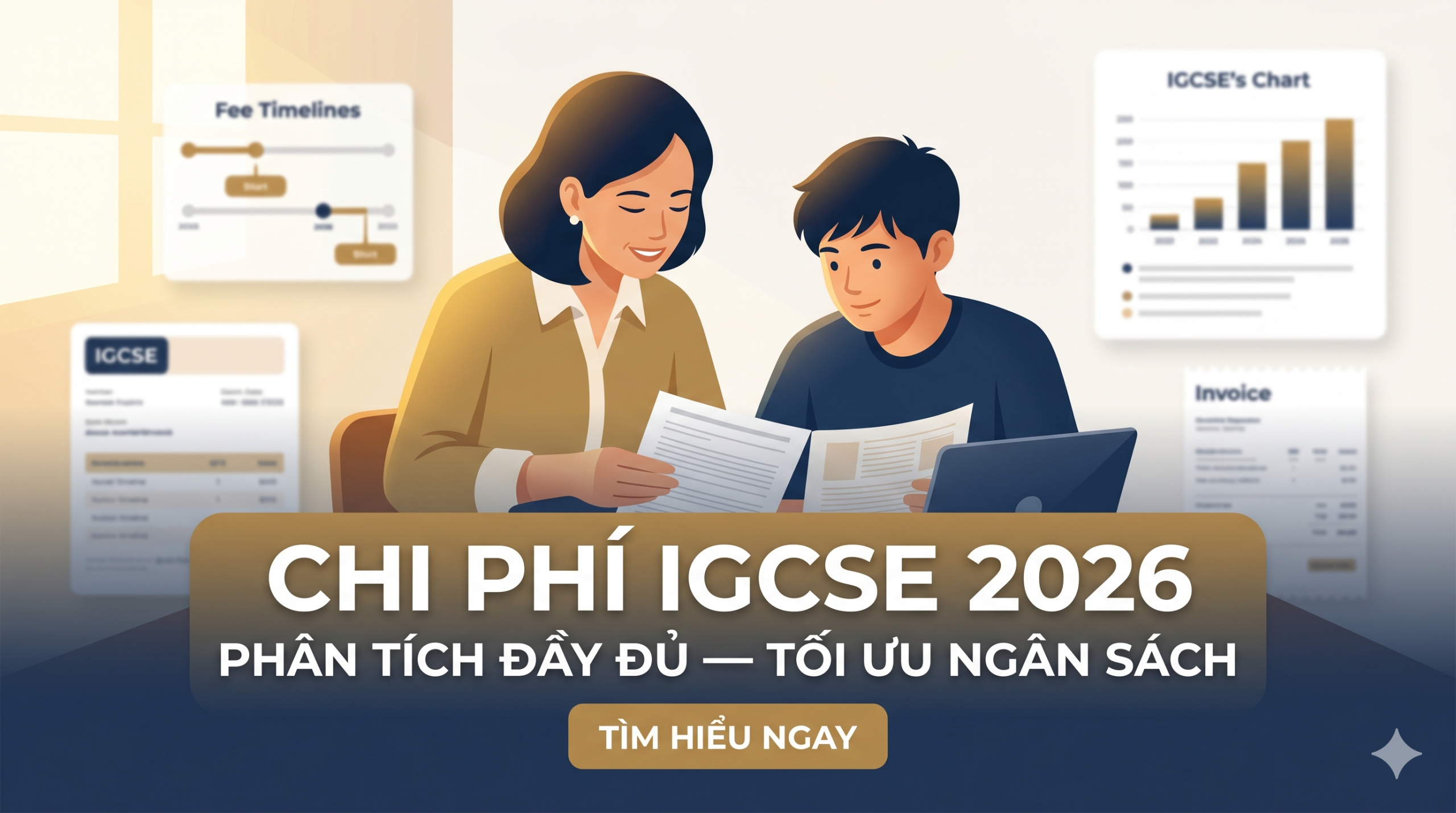 Với hơn 7 năm cống hiến cho giáo dục học thuật, Times Edu đã giúp hàng nghìn học sinh làm chủ các chương trình IB, A-Level và AP, đồng thời trúng tuyển vào nhiều trường đại học hàng đầu thế giới. Khi phụ huynh tìm kiếm từ khóa chi phí IGCSE, điều họ cần không chỉ là một con số tổng. Điều quan trọng hơn là hiểu đúng cấu trúc chi phí: tiền học ở trường, lệ phí thi, sách và tài liệu IGCSE, phí đăng ký trễ, phí đổi môn, phí hỗ trợ học tập, và cả những phụ phí thường không nằm trong dòng “tuition fee” đầu tiên.