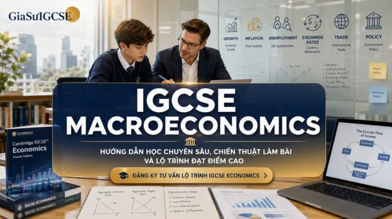 IGCSE Macroeconomics: Hướng dẫn học và chiến thuật đạt điểm cao