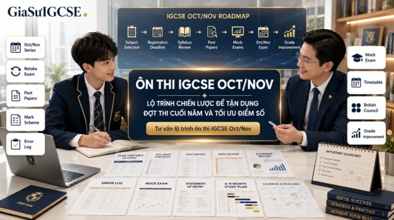 Ôn Thi IGCSE Oct Nov: Lộ Trình Tối Ưu Điểm Cuối Năm