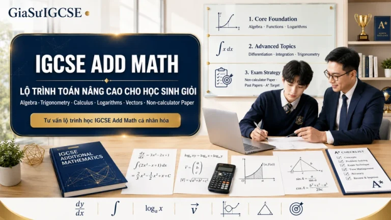 IGCSE Add Math: Lộ trình học và ôn thi cho học sinh giỏi