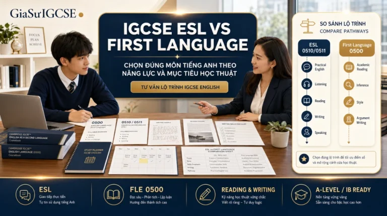 IGCSE ESL vs First Language: Nên Chọn Môn Tiếng Anh Nào?