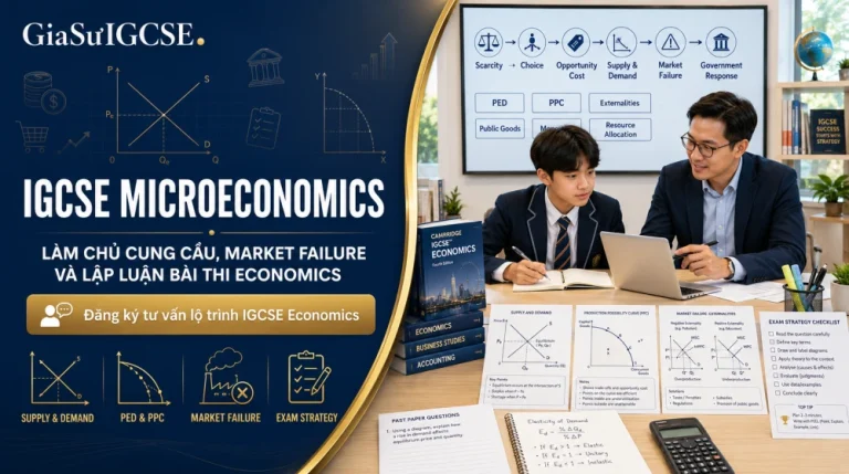 IGCSE Microeconomics: Hướng Dẫn Học Và Chiến Thuật Đạt Điểm Cao