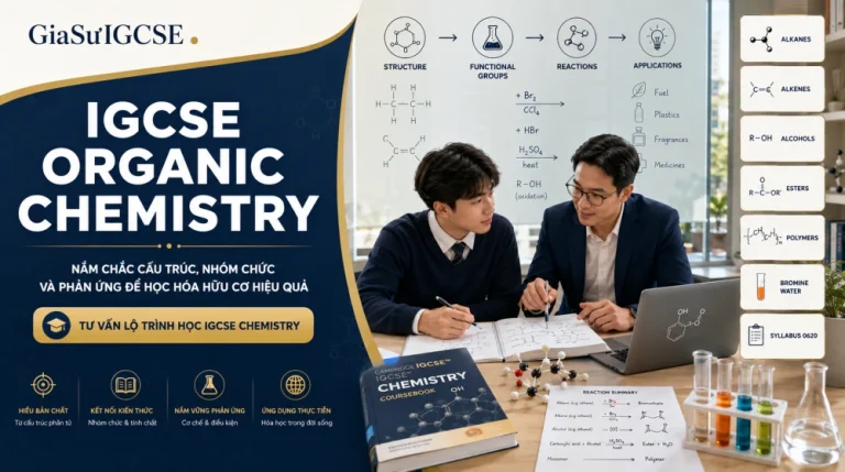 IGCSE Organic Chemistry: Kiến thức trọng tâm & cách học hiệu quả