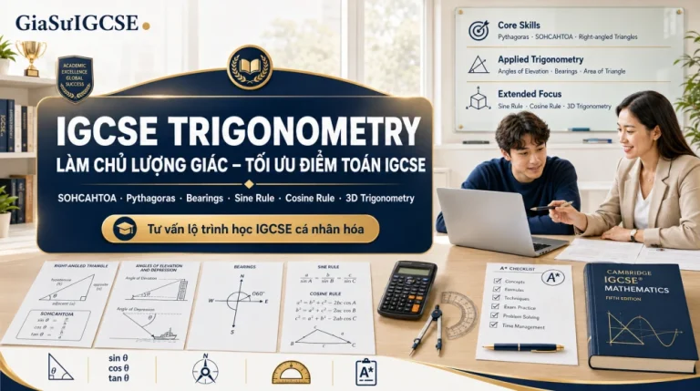 IGCSE Trigonometry: Tổng hợp kiến thức từ cơ bản đến nâng cao