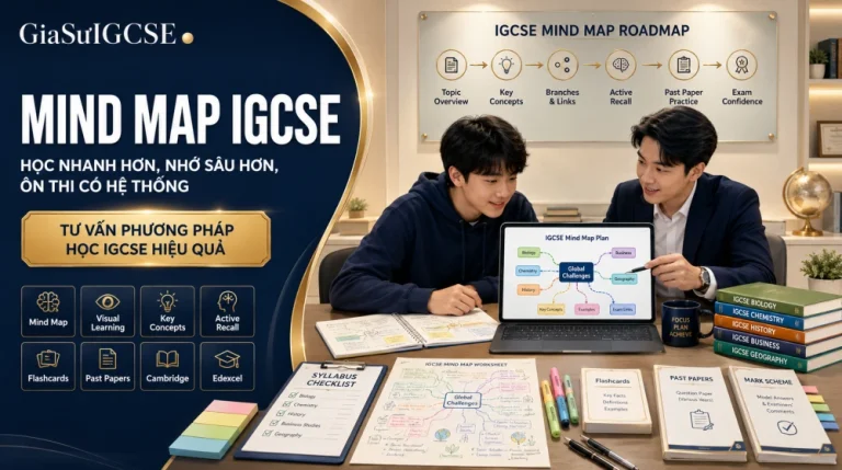 Mind Map IGCSE: Cách dùng sơ đồ tư duy để học nhanh và ôn thi hiệu quả