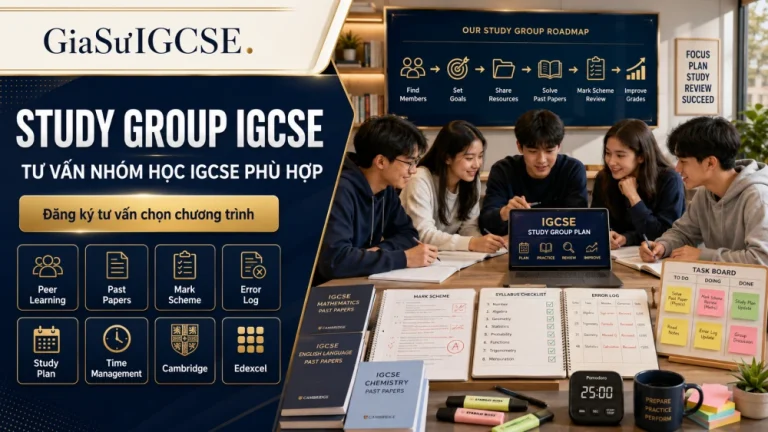 Study Group IGCSE: Cách xây dựng nhóm học tập hiệu quả để cải thiện điểm số