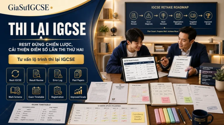 Thi Lại IGCSE: Khi nào nên resit và cách cải thiện điểm lần hai